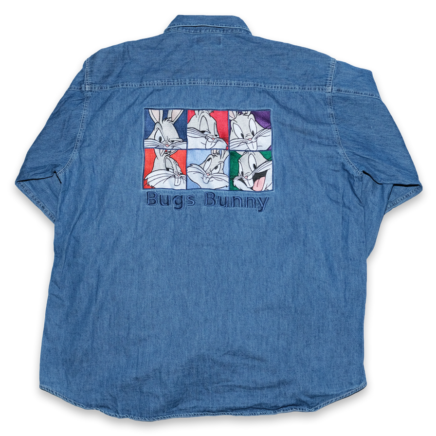 Vintage Bugs Bunny Denim Shirt XLarge