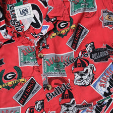 Vintage Georgia Bulldogs Pattern Shirt Large