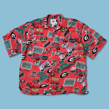 Vintage Georgia Bulldogs Pattern Shirt Large