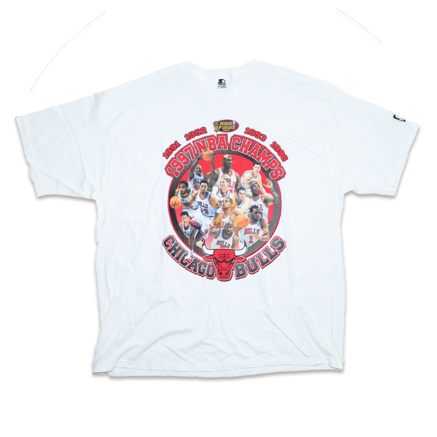 1997 NBA CHAMPIONS CHICAGO BULLS TシャツXL 1997 Chicago Bulls The Dynasty NBA Champions Shirt Size