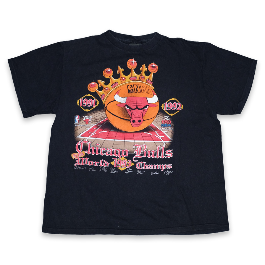 Vintage Chicago Bulls 1993 Championship T-Shirt Large / XLarge - Double Double Vintage