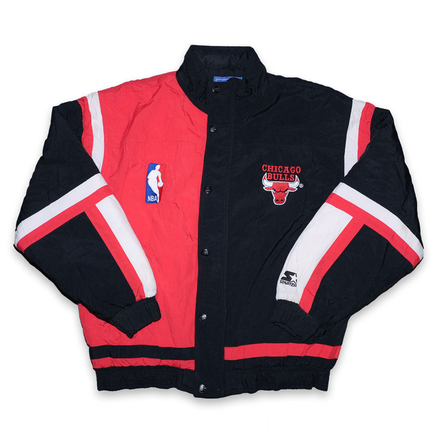 Vintage Starter Chicago Bulls Padded Jacket Large - Double Double Vintage