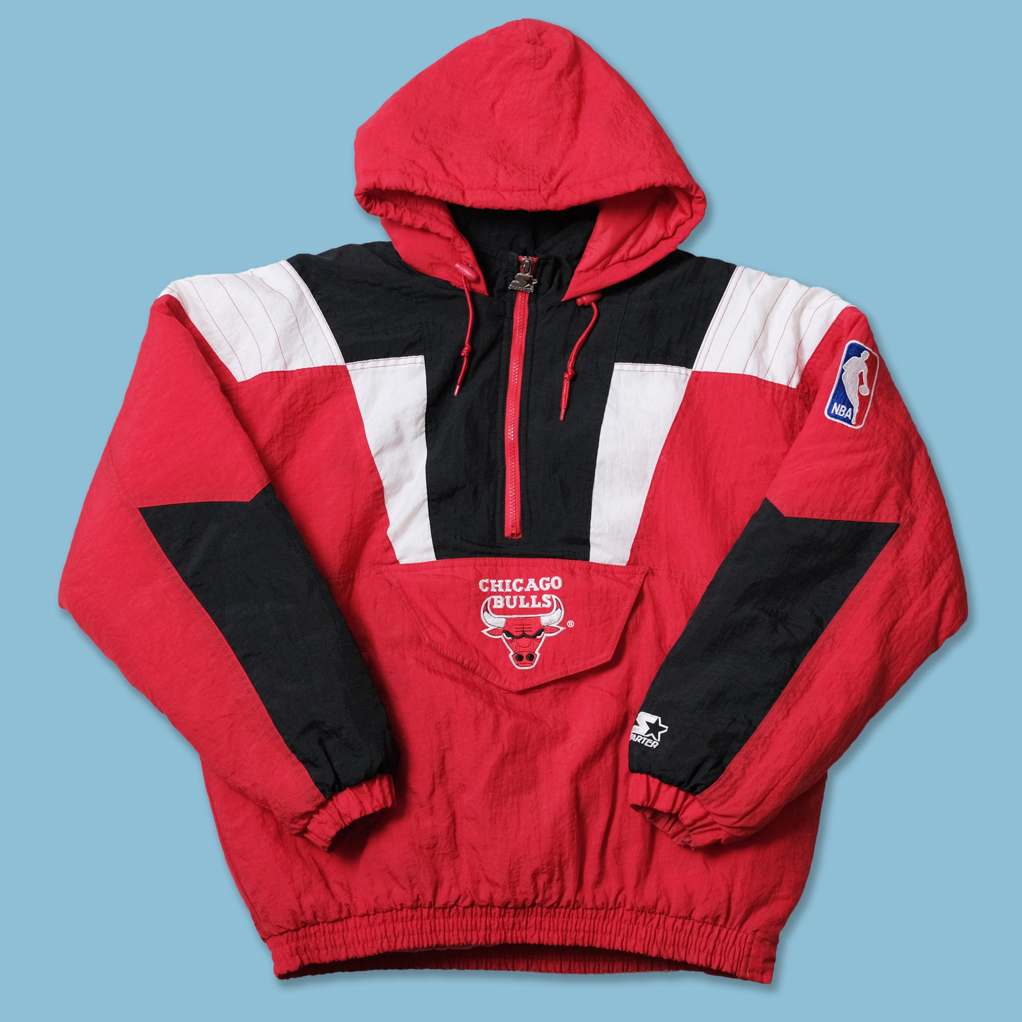 スターター　Bulls フード付きジャケット アノラック 90s 】STARTER BULLS アノラック フードジャケット ブルズ