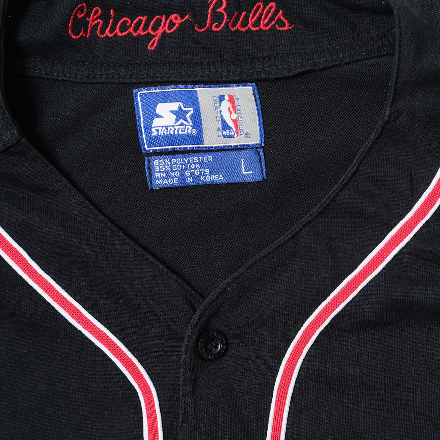 Vintage Starter Chicago Bulls Baseball Jersey Large / XLarge