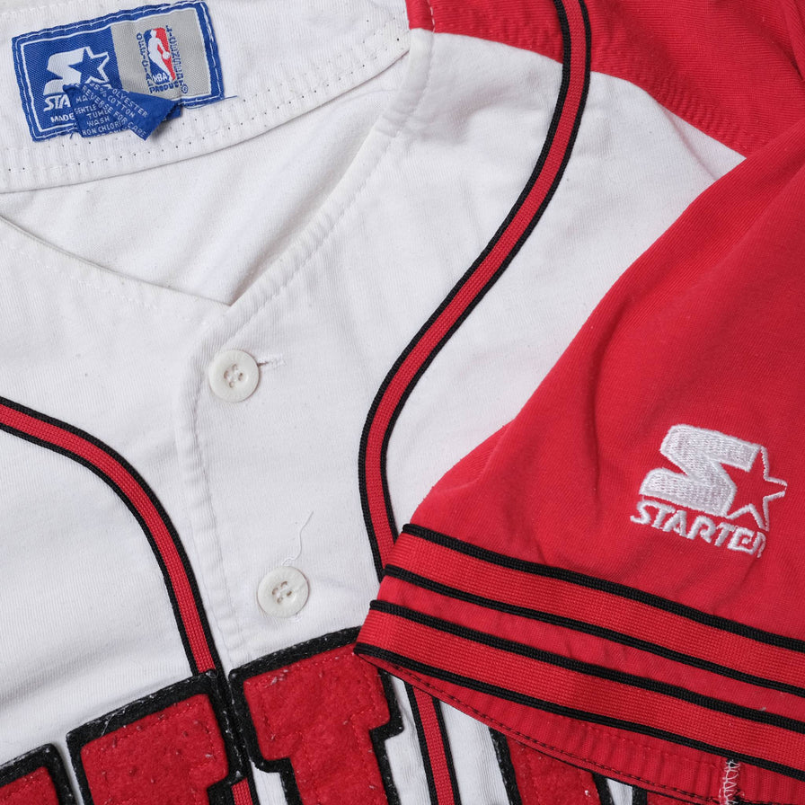 Vintage Starter Chicago Bulls Baseball Jersey Large / XLarge