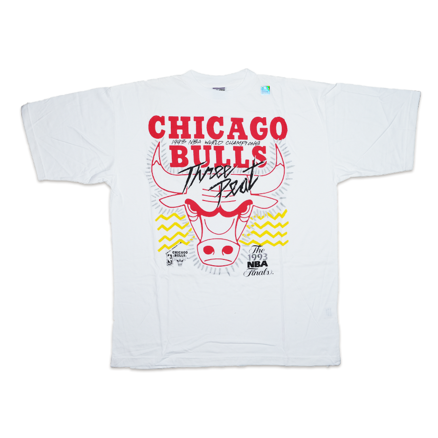 Vintage Chicago Bulls Threepeat T-Shirt XXL - Double Double Vintage