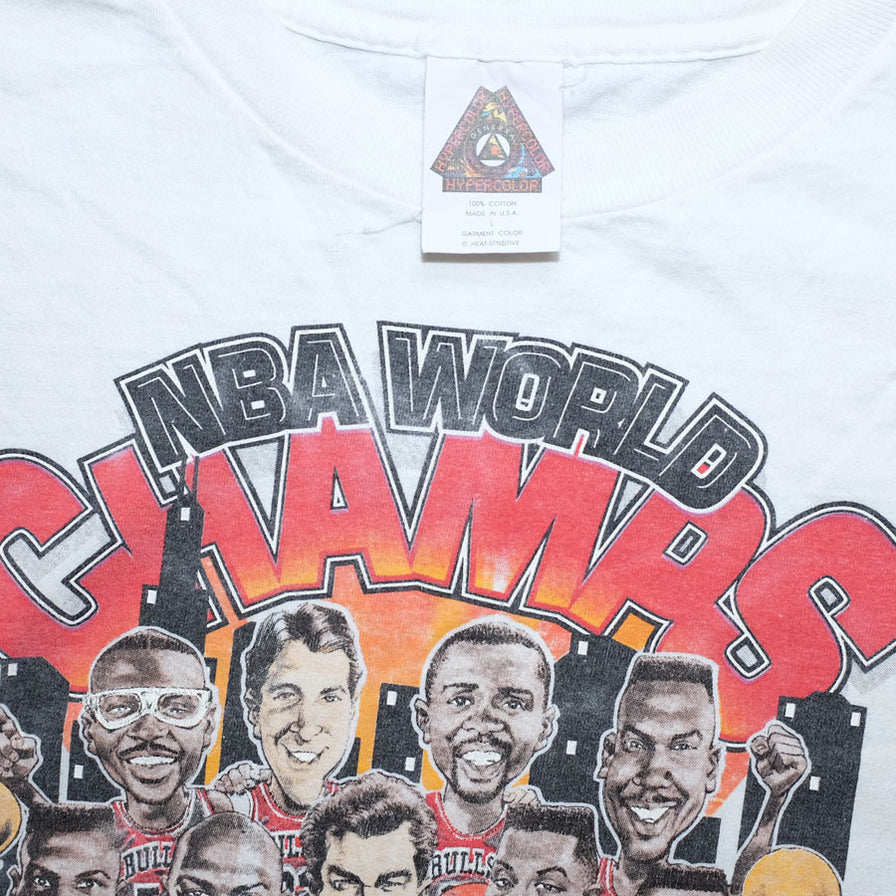 Vintage Chicago Bulls Back To Back Champions T-Shirt Large