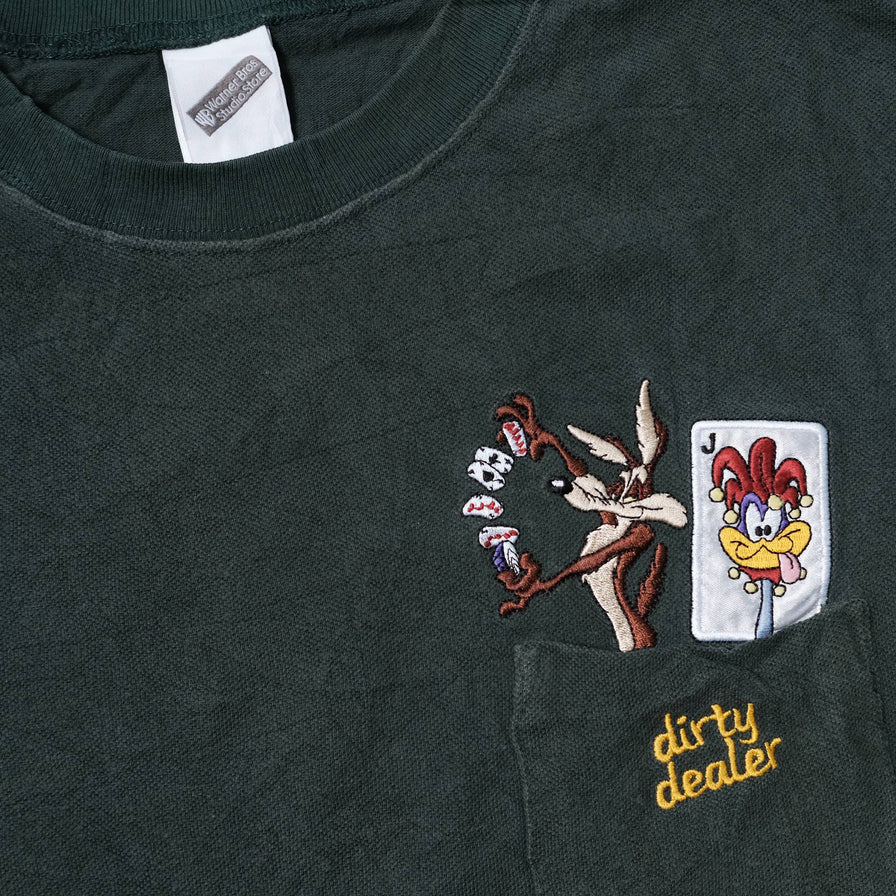 Vintage Looney Tunes Wile E. Coyote Pocket T-Shirt XLarge