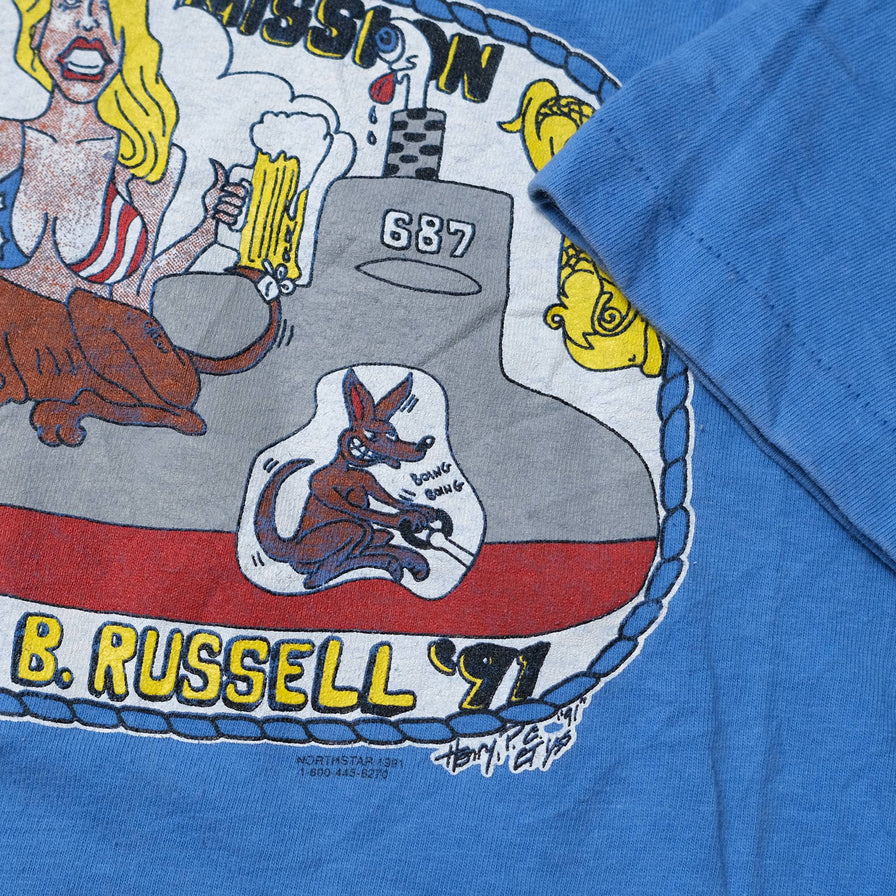 Vintage 1991 Burn The Mission Turban Tour T-Shirt XLarge