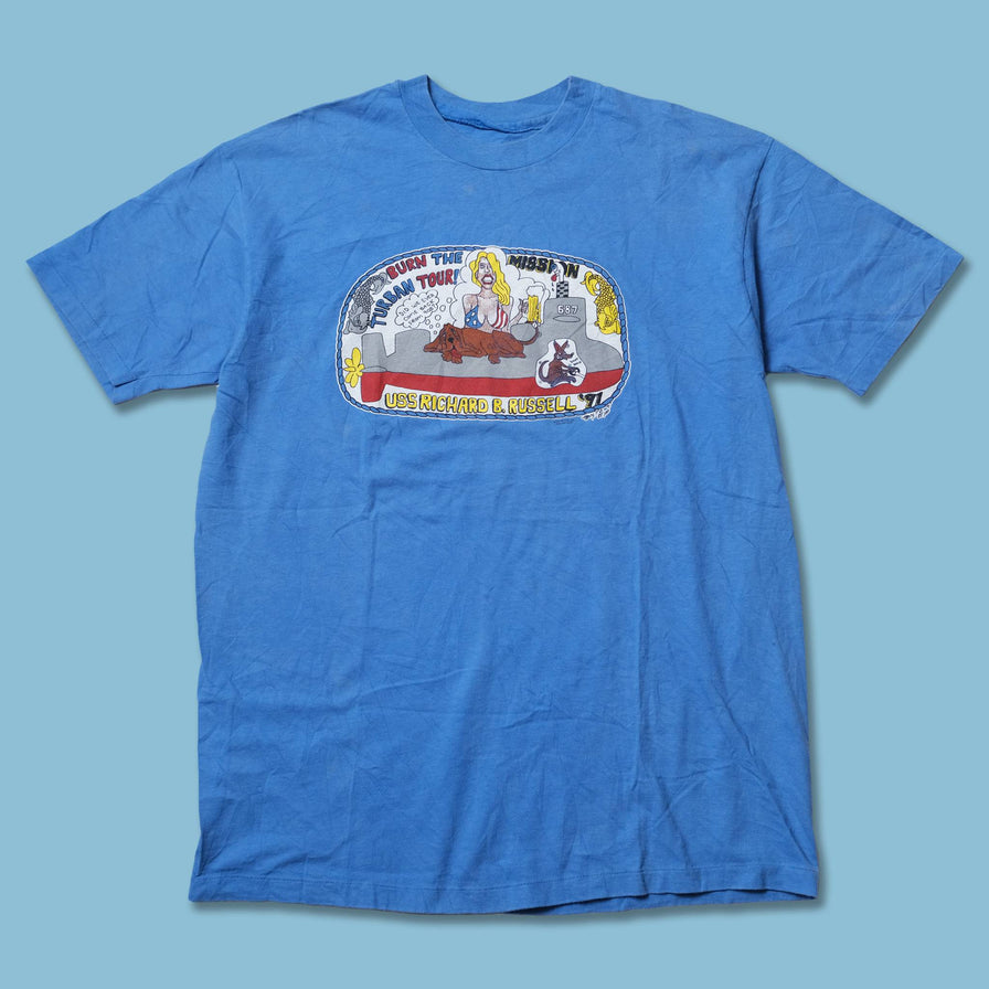 Vintage 1991 Burn The Mission Turban Tour T-Shirt XLarge