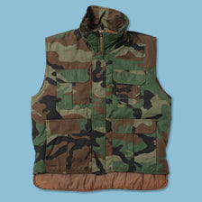 Vintage Deadstock 90s Camo Vest Small