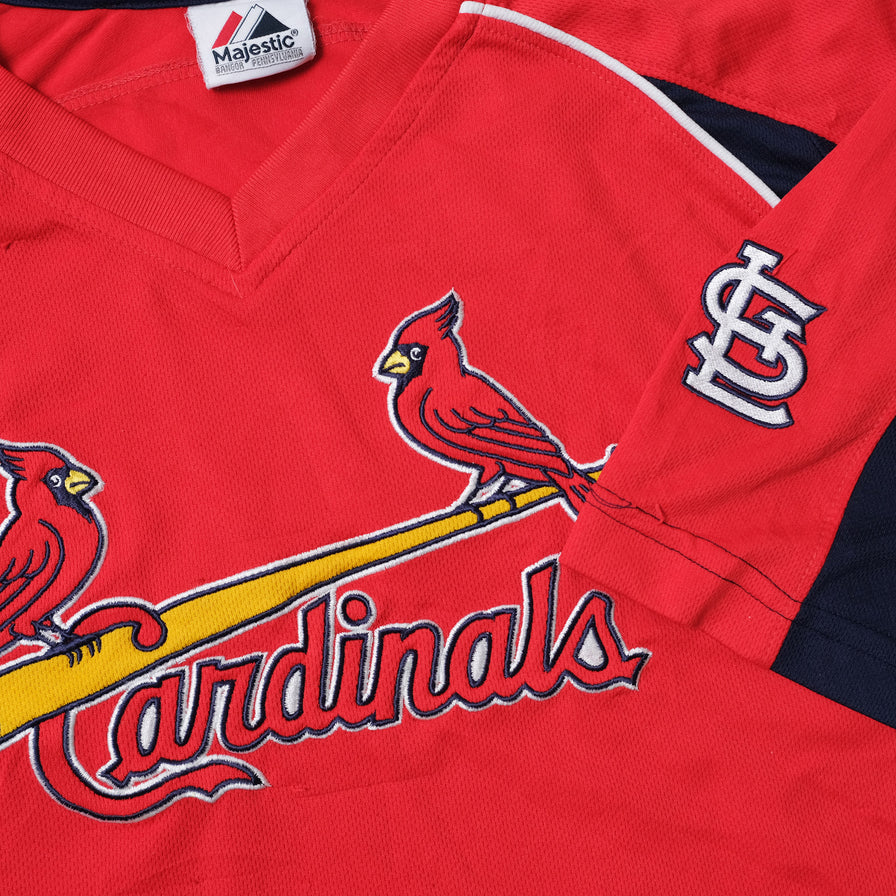 Vintage St. Louis Cardinals V-Neck Jersey Large