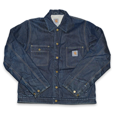 Vintage Carhartt Fur Denim Jacket Large - Double Double Vintage