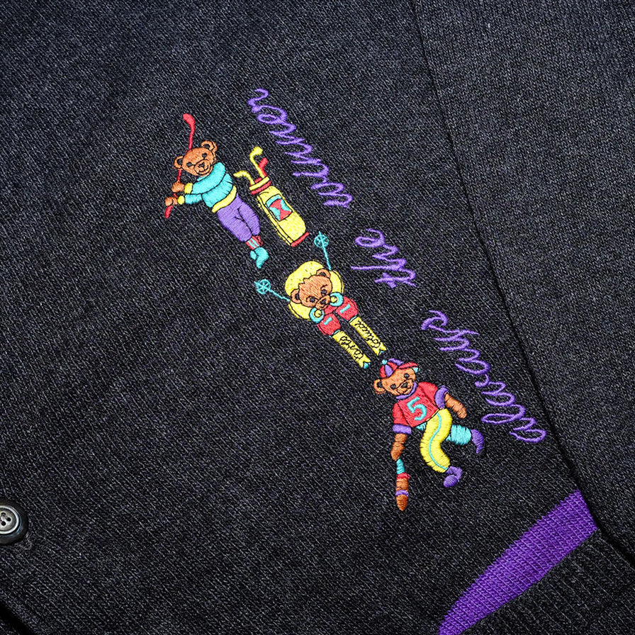 Vintage Carlo Colucci Bear: XL Cardigan XLarge - Double Double Vintage