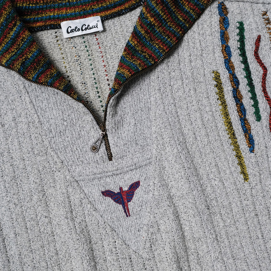 Vintage Carlo Colucci Q-Zip Sweater XLarge