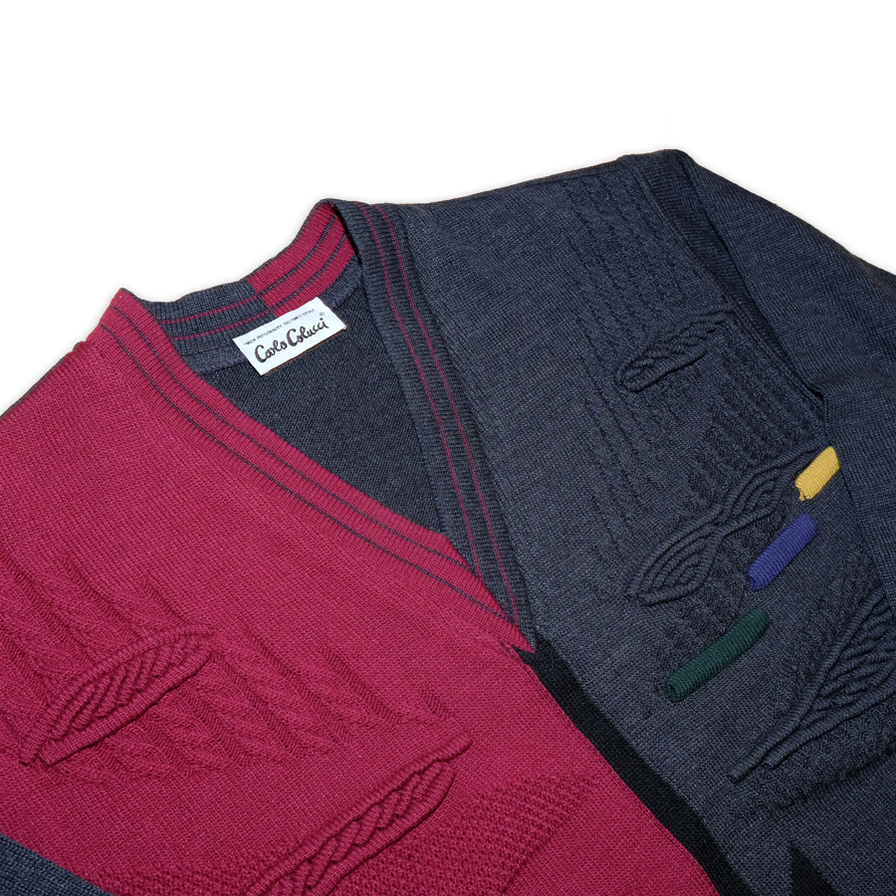Carlo Colucci V-Neck Sweater XLarge - Double Double Vintage