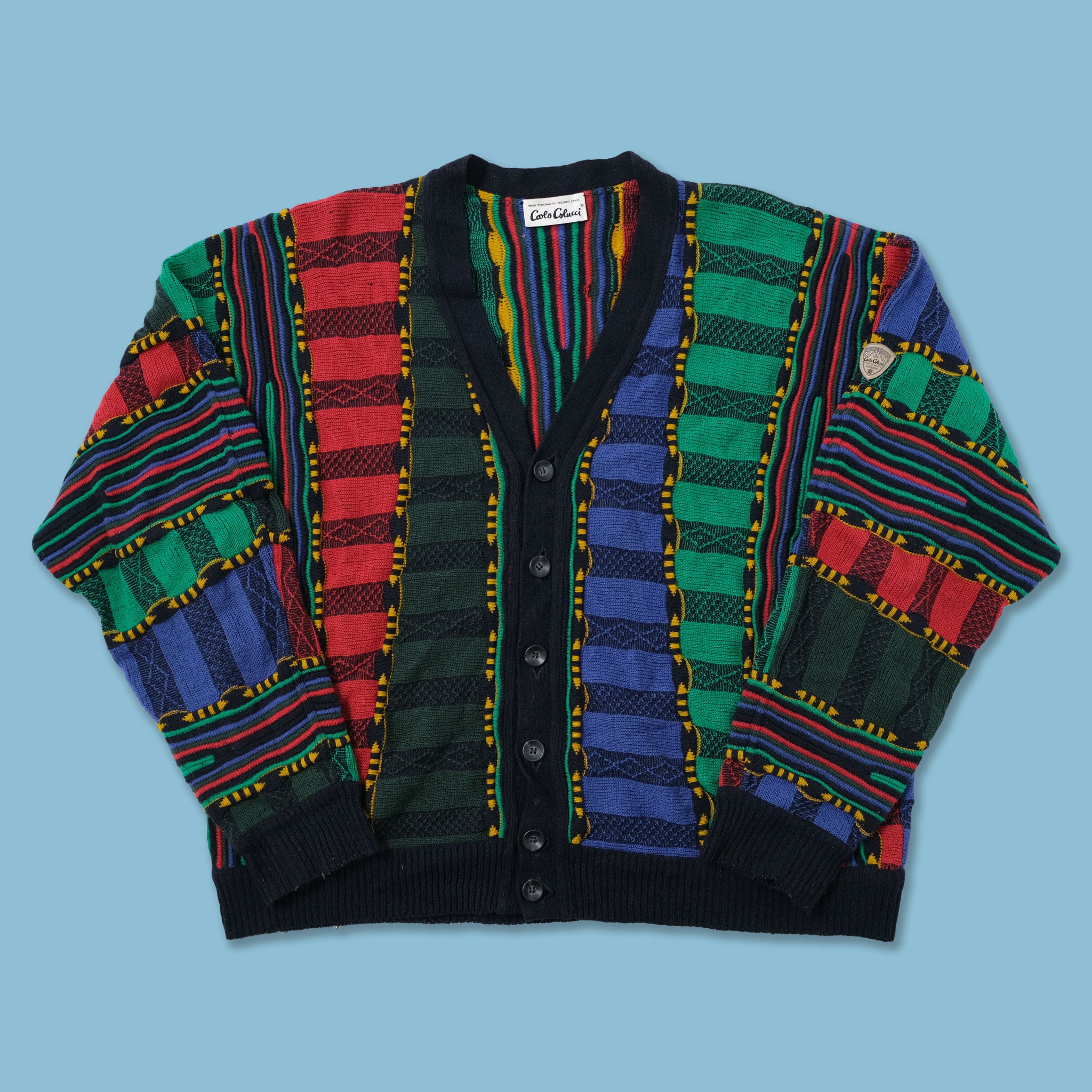 CARLO COLUCCI カーディガン Vintage CARLO COLUCCI Cardigan Sweater Size XXL made in
