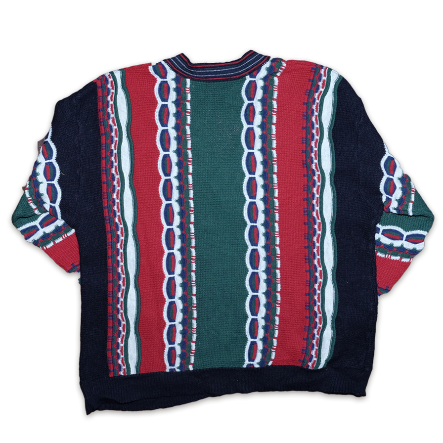 Vintage Carlo Style V-Neck Sweater XLarge - Double Double Vintage