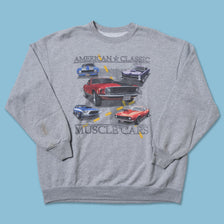 Vintage Muscle Cars Sweater XLarge