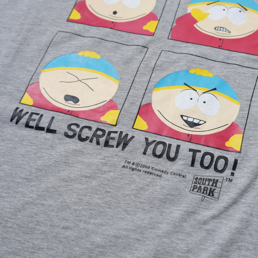 Vintage 2000 South Park Screw You T-Shirt Medium / Large