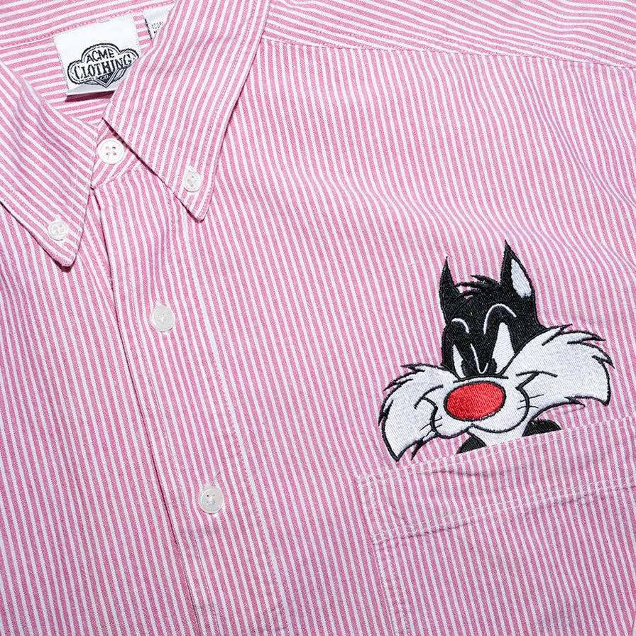 Vintage Looney Tunes Striped Shirt Large / XLarge