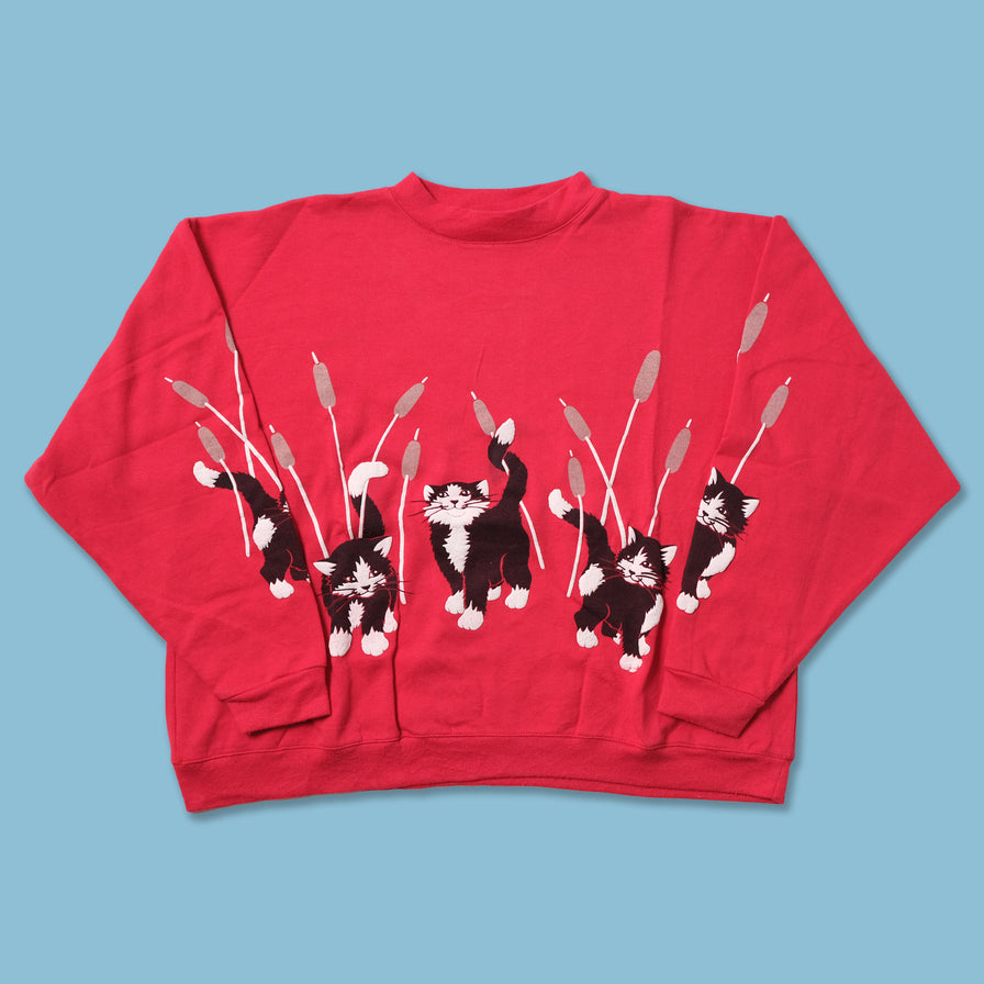 Vintage Cats Women's Sweater Large