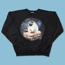 Vintage Cat Sweater Medium