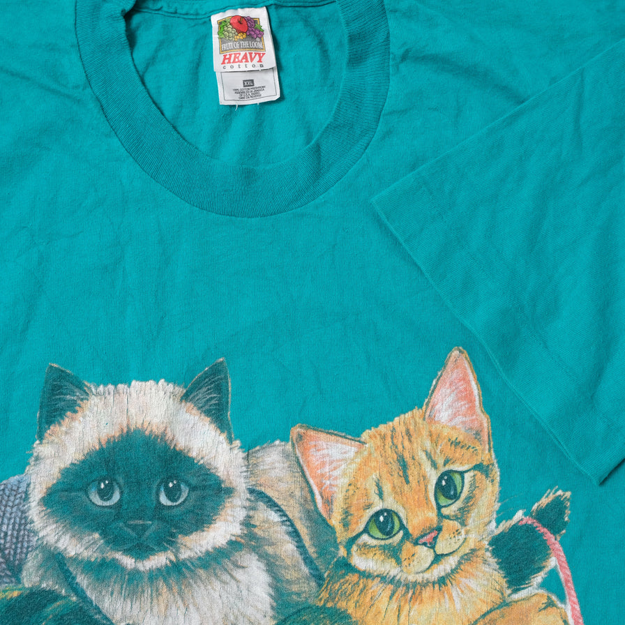 Vintage Cat T-Shirt XXL