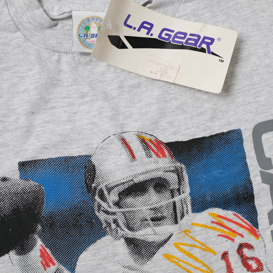 Vintage Deadstock L.A. Gear Joe Montana T-Shirt Large