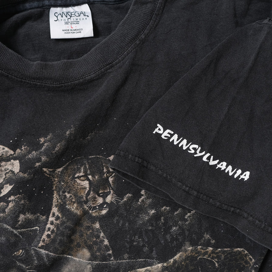 Vintage Big Cats T-Shirt Large