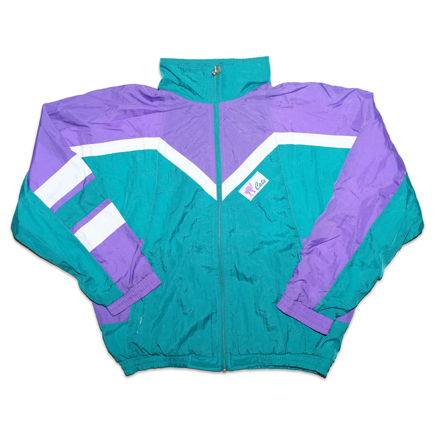 Vintage Cats Track Jacket Medium - Double Double Vintage