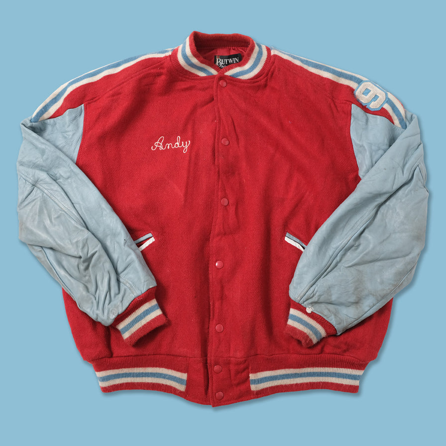 Vintage College Wool Jacket Large