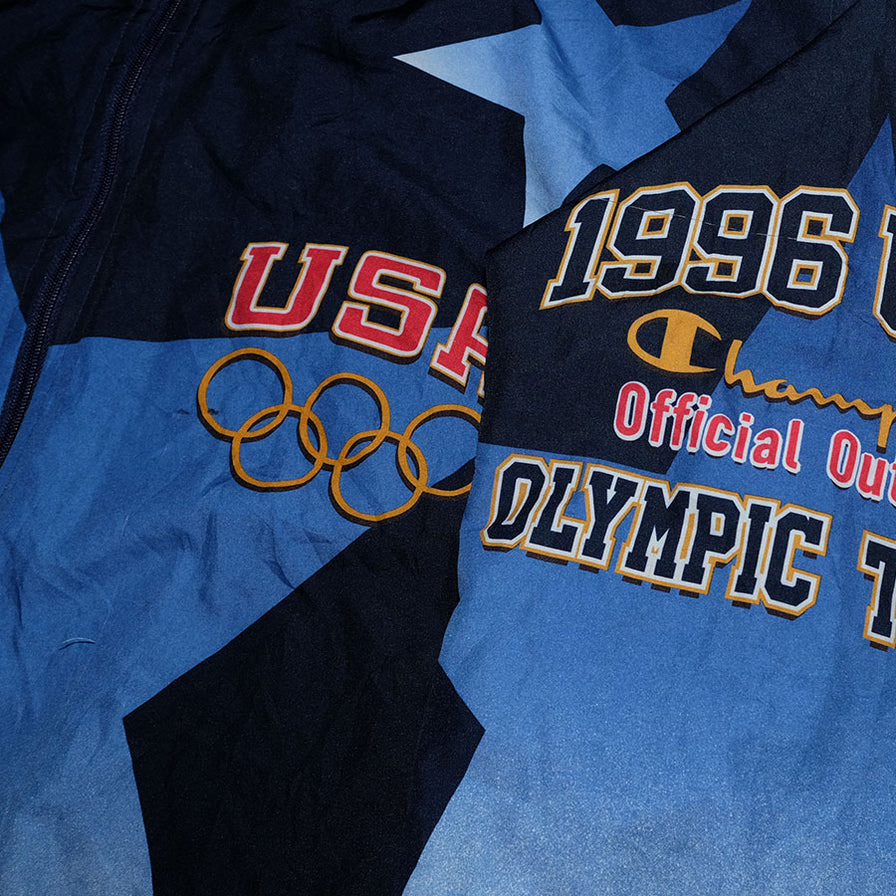 Vintage Champion USA Atlanta 1996 Trackjacket XLarge - Double Double Vintage