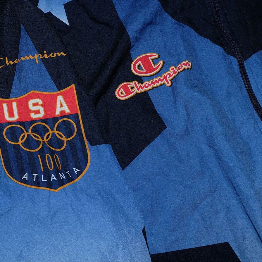 Vintage Champion USA Atlanta 1996 Trackjacket XLarge - Double Double Vintage