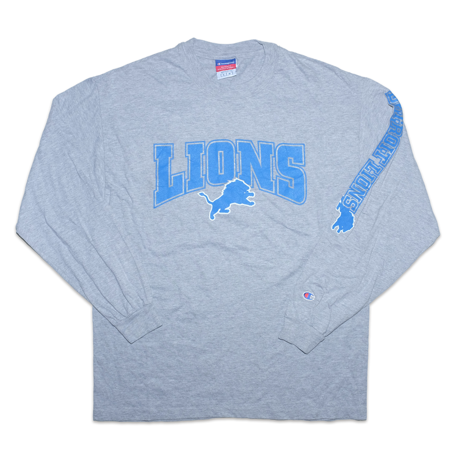 Vintage Champion Detroit Lions Longsleeve Large - Double Double Vintage