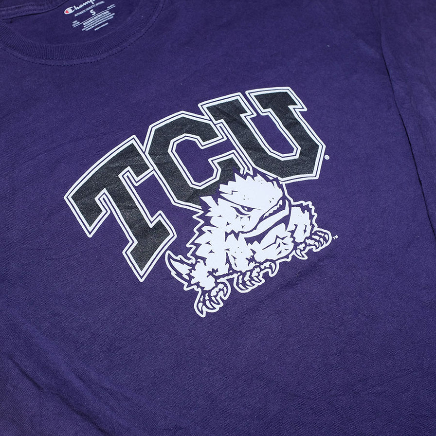 Vintage Champion TCU Longsleeve Small - Double Double Vintage