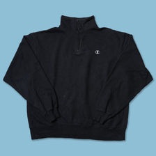 Vintage Champion Q-Zip Sweater Large