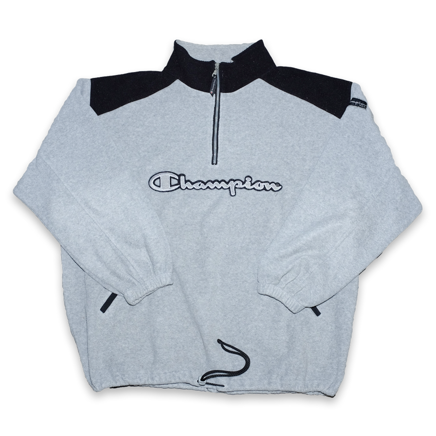 Vintage Champion Q-Zip Fleece XXL - Double Double Vintage