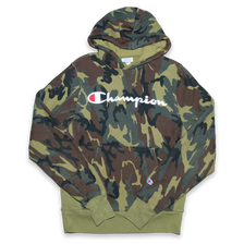 Vintage Champion Reverse Weave Camo Hoody Medium