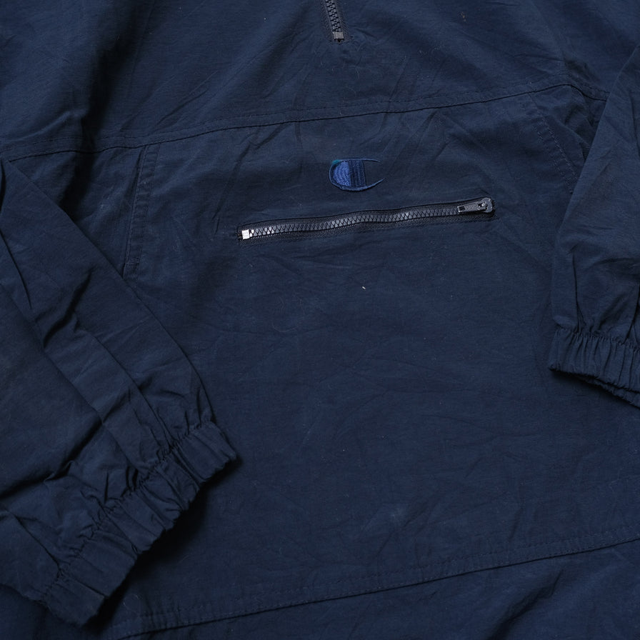 Vintage Champion Q-Zip Windbreaker Large