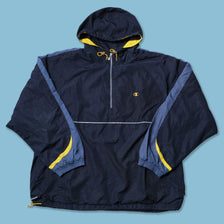 Vintage Champion Hooded Q-Zip Windbreaker XLarge / XXL