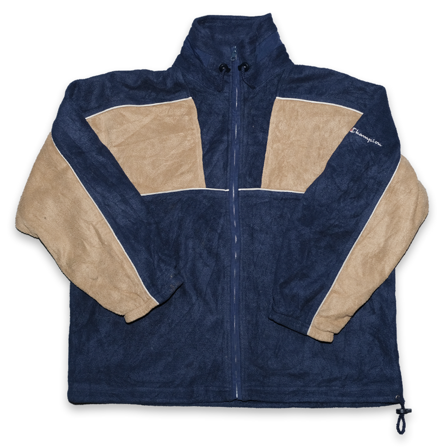 Vintage Champion Fleece Jacket Medium - Double Double Vintage