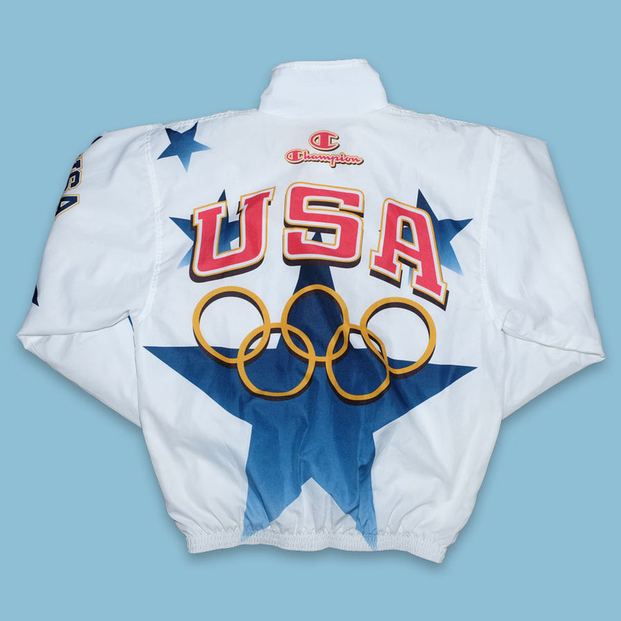 Vintage Champion USA Atlanta 1996 Track Jacket Large - Double Double Vintage