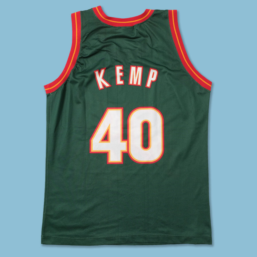 Vintage Champion Seattle Super Sonics Kemp Jersey Large