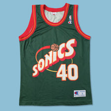 Vintage Champion Seattle Super Sonics Kemp Jersey Large