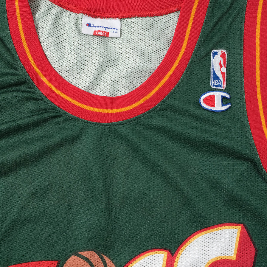 Vintage Champion Seattle Super Sonics Kemp Jersey Large
