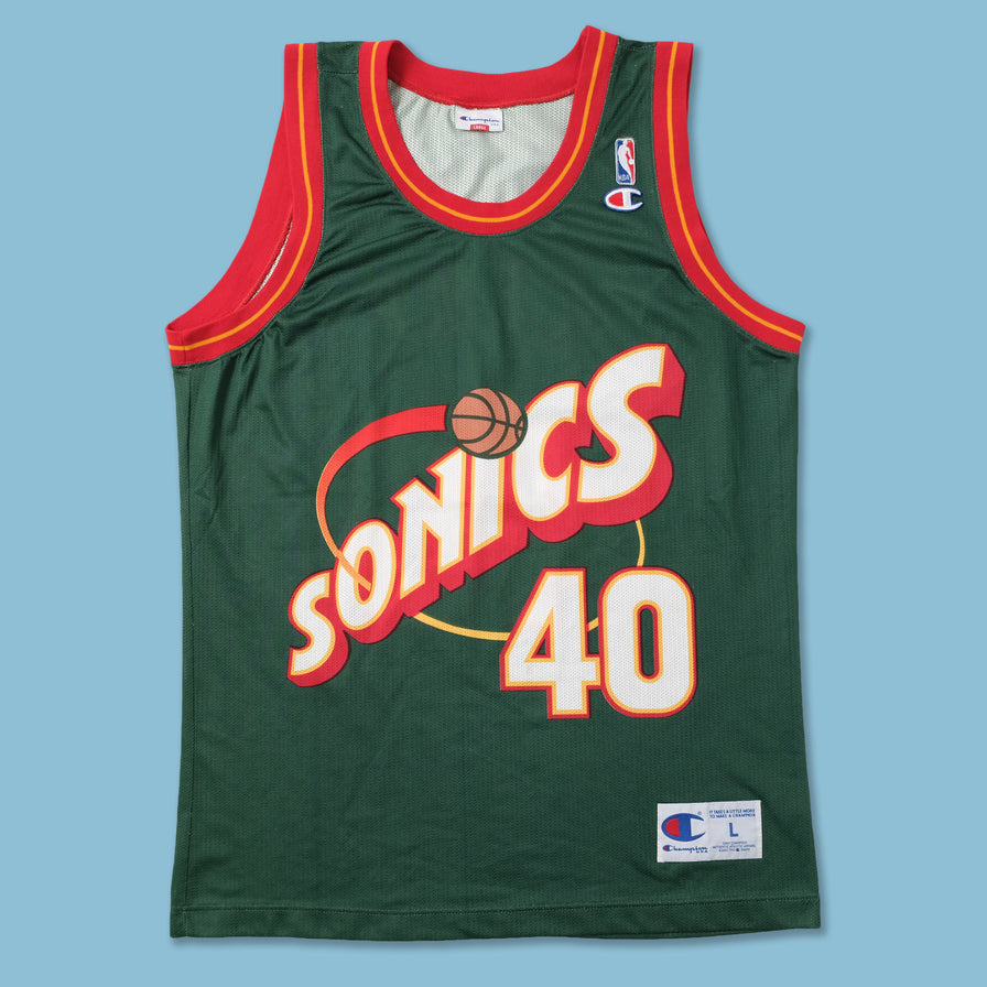 Vintage Champion Seattle Super Sonics Kemp Jersey Large
