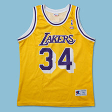 Vintage Champion Los Angeles Lakers Shaq Jersey XLarge