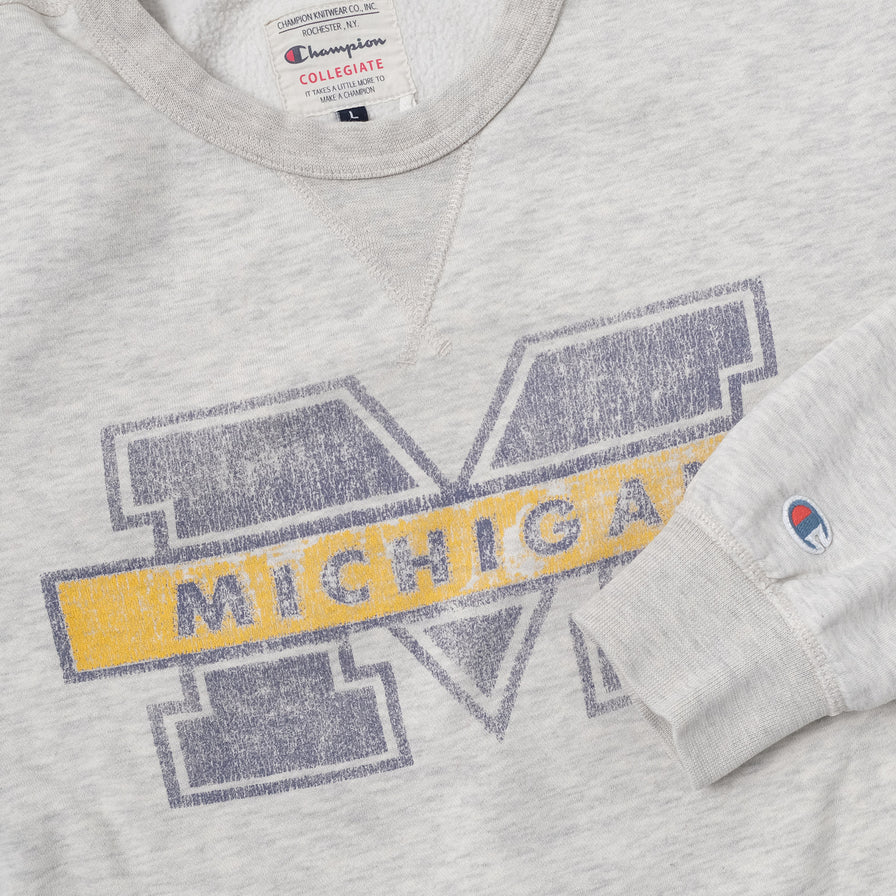Vintage Champion Michigan Wolverines Sweater Large