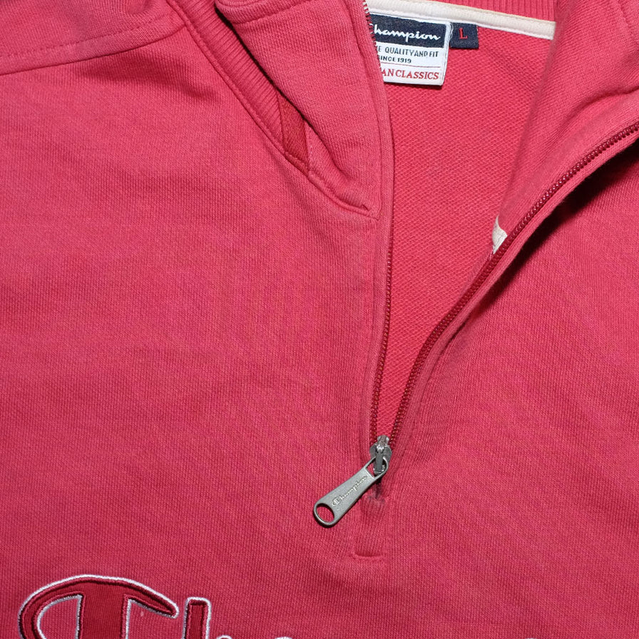 Vintage Champion Q-Zip Sweater Large - Double Double Vintage